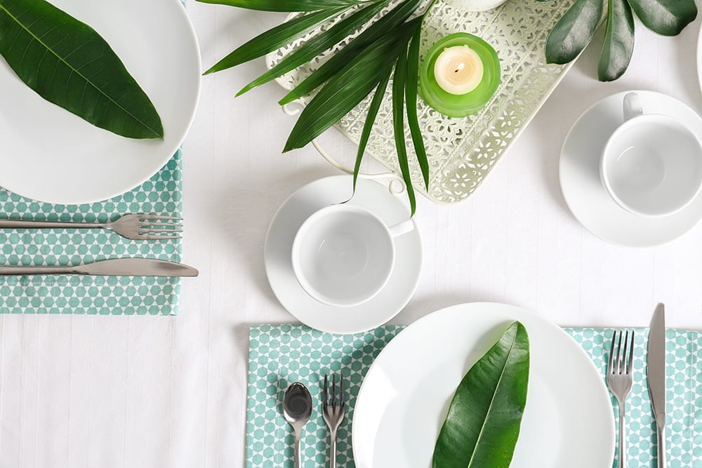 Tropical table setting